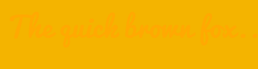 Image with Font Color FFA902 and Background Color F4B400